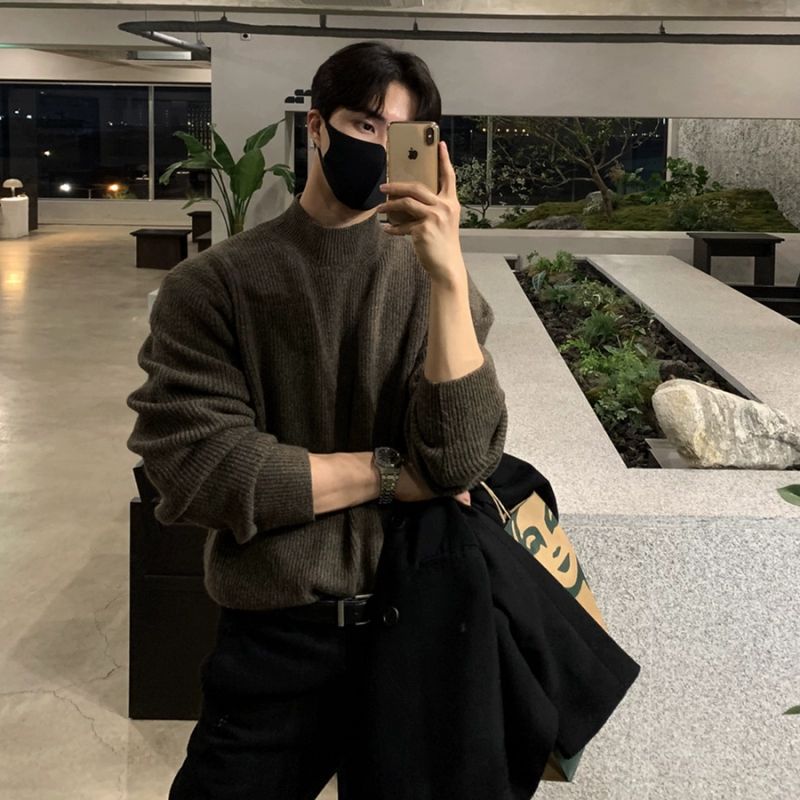 Chic Korean Winter Layering Sweater