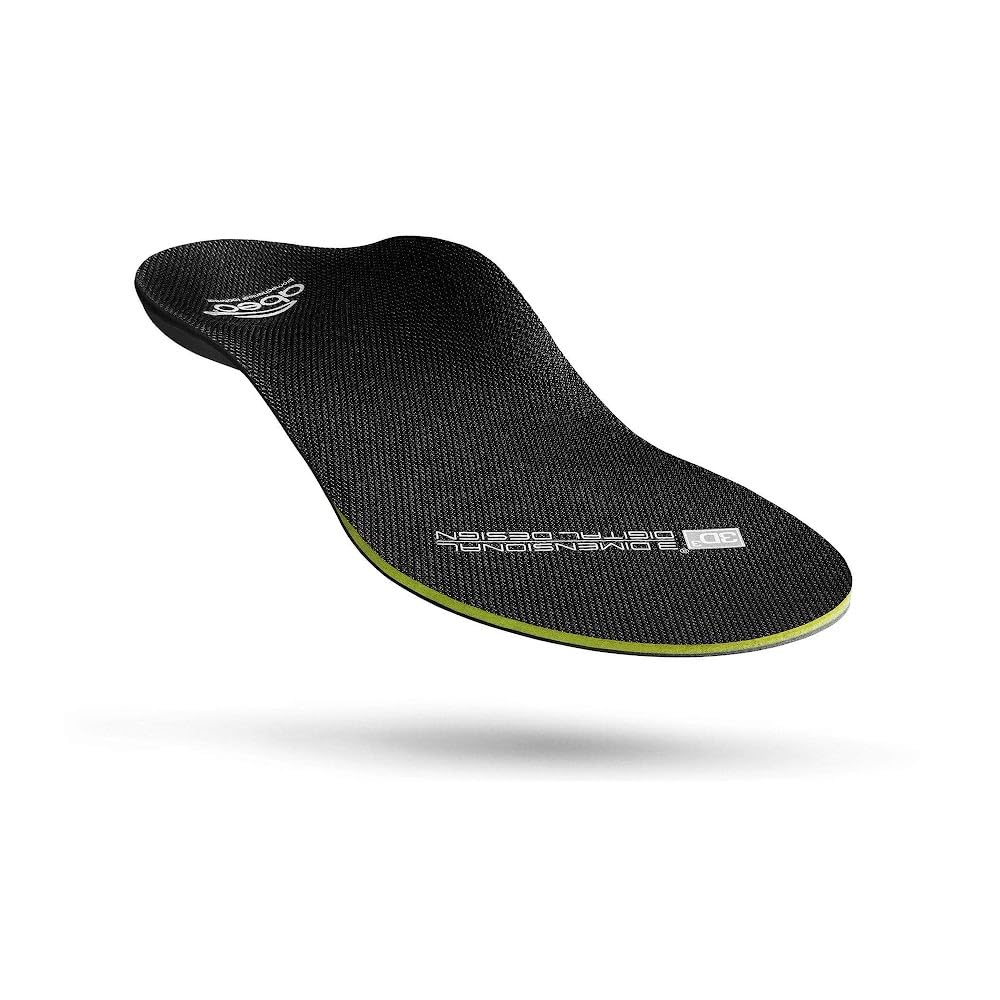 ABEO Women's Arch Relief Insoles | Plantar Support | Size 9.5M Black