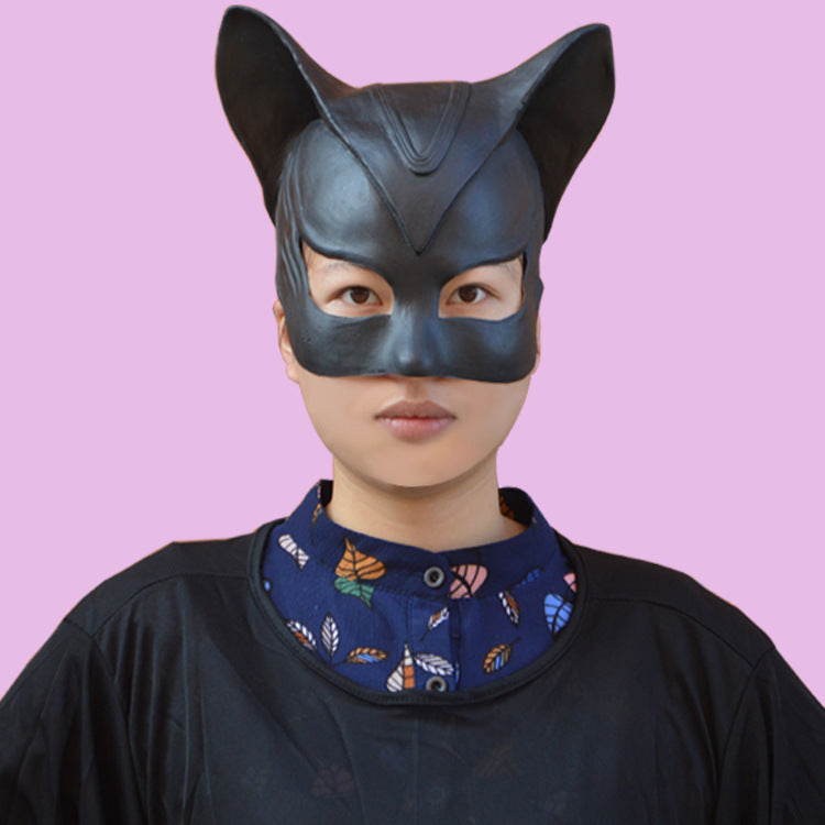 Halloween Catwoman Costume with Mask and Tail
