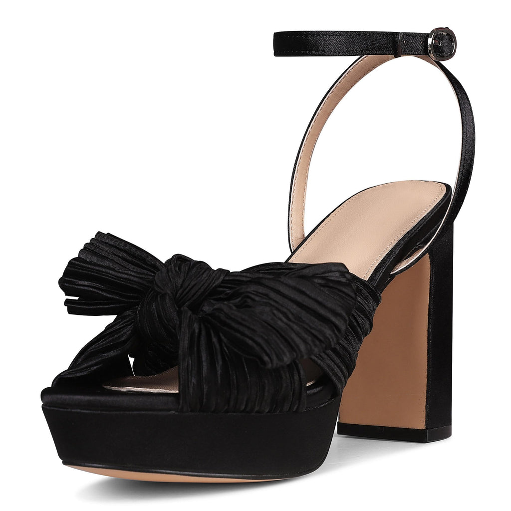 VIMISAOI Womens Heeled Sandals Platform Sandals Women White Sandals Women Dress Sandals for Women Wedding Shoes for Bride