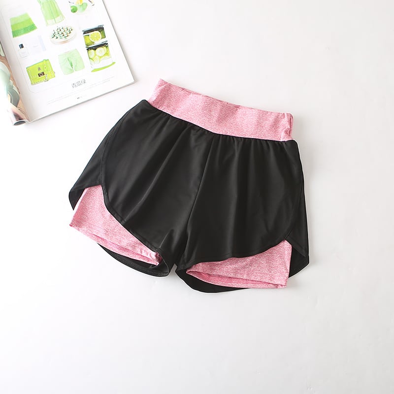 Quick-Drying High-Waist Sports Shorts for Active Wear