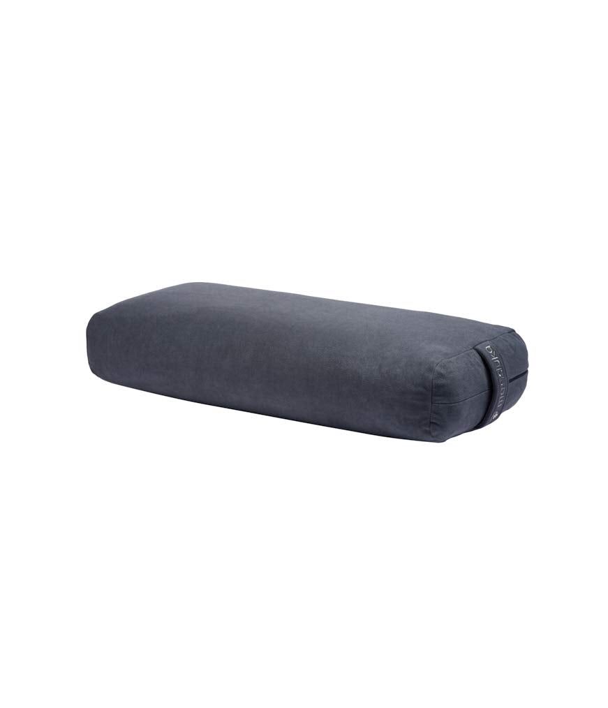 Manduka enlight Bolster Pillow - Yoga Pillow with Machine Washable Microfiber Cover Curved Design for Optimal Workout and Meditation Support Yoga and Pilates Equipment