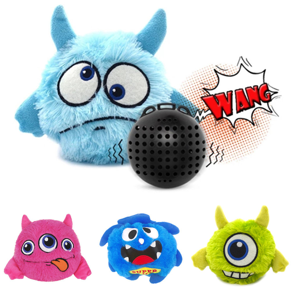 Interactive Plush Dog Toy with Vibrating Sounds
