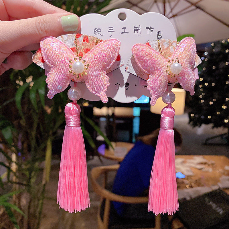 Children's Hanfu Headpiece with Traditional Tassels
