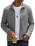 COOFANDY Men's Zip Waffle Jacket