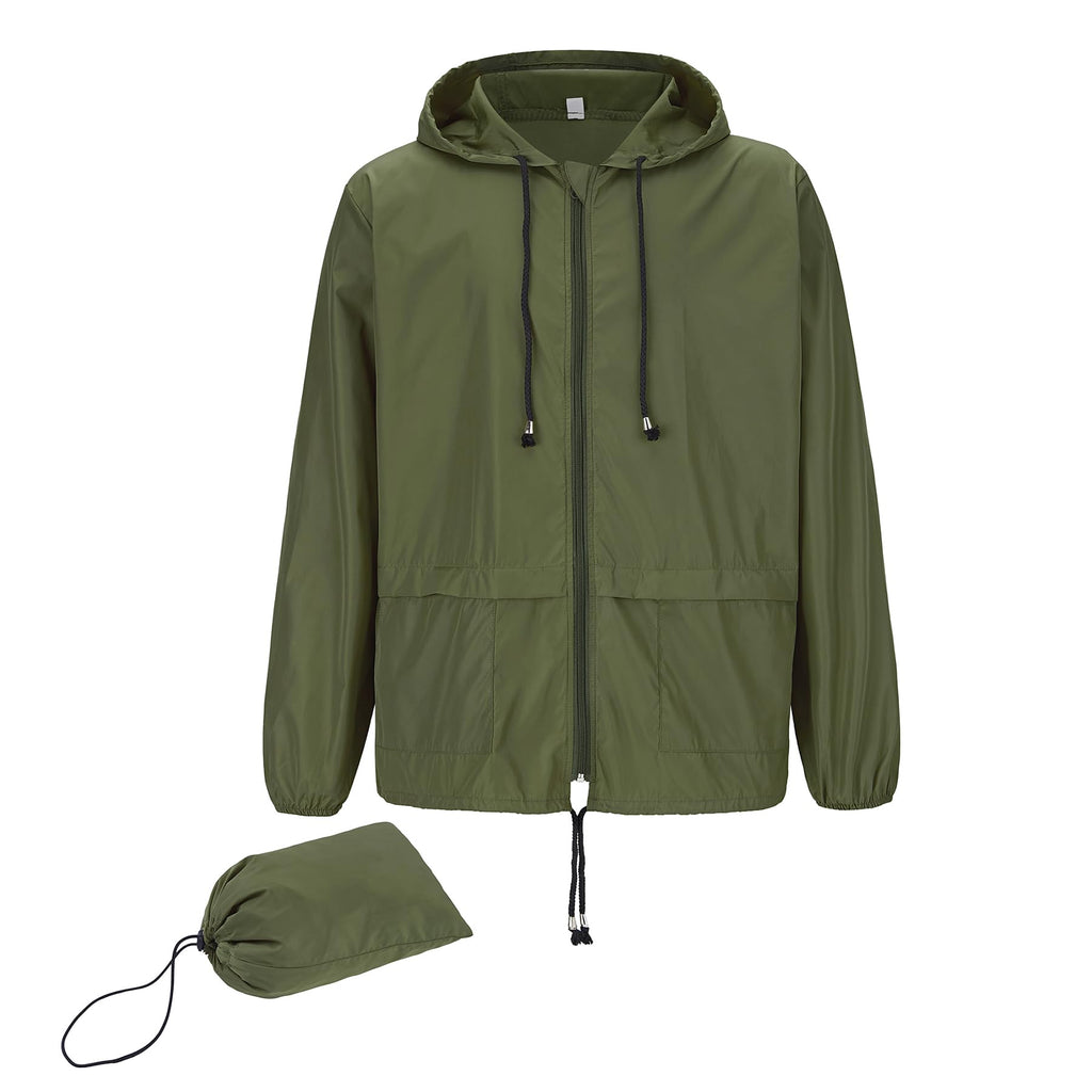 Zando Men's Ultra-Light Rain Jacket