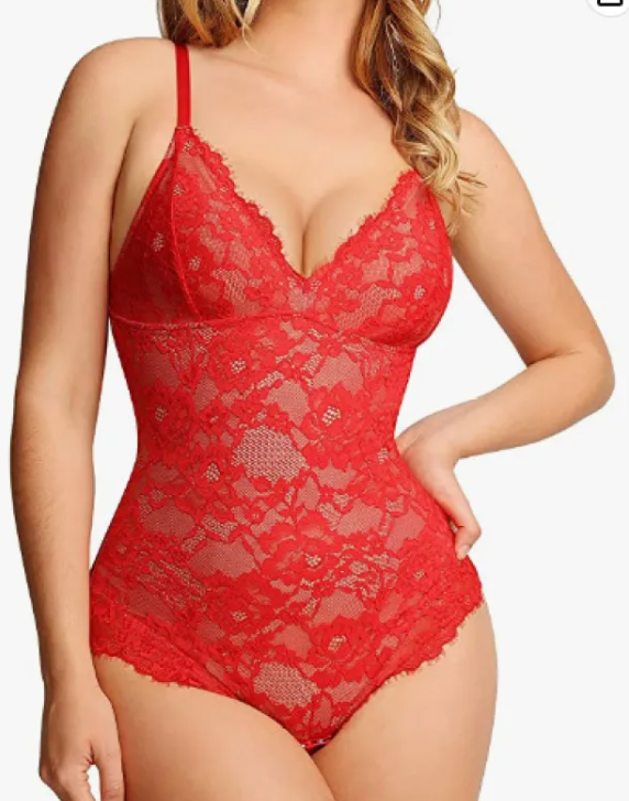 Chic Lace Sling Bodysuit for Women