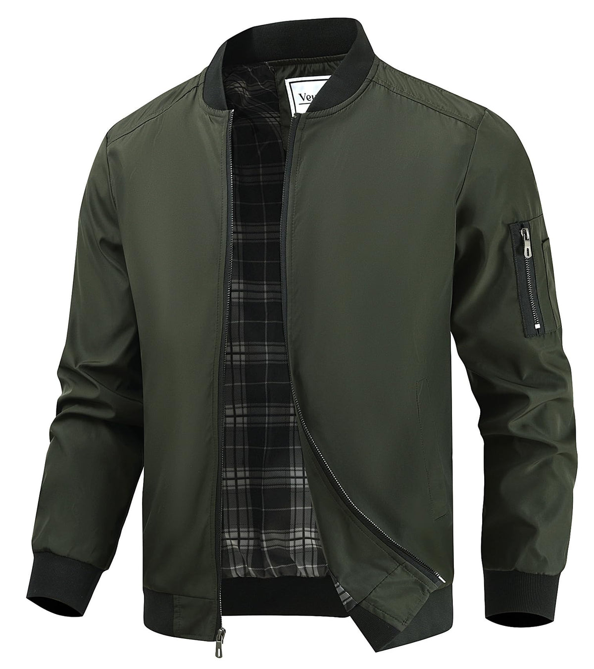 Veusna Green Bomber - Lightweight Men's Jacket