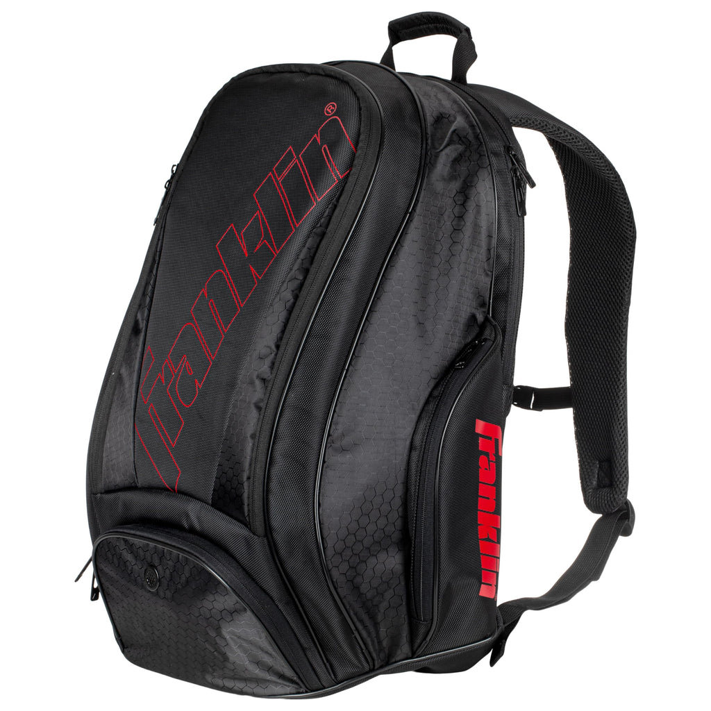 Franklin Sports Pickleball Bags - Deluxe Competition Pro Pickleball Backpack for Gear + Equipment - Pickleball Bag for Men + Women - Holds Paddles Pickleballs + Accessories - Elite Nylon Fabric