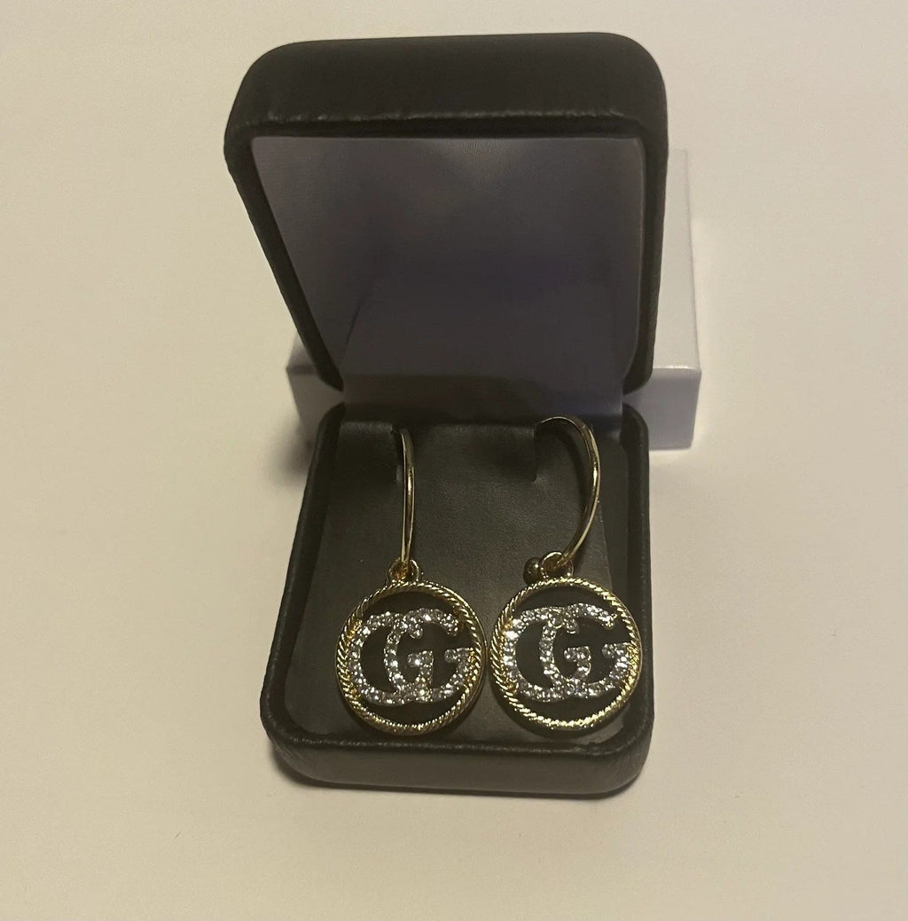 Gold GG Pendant Earrings