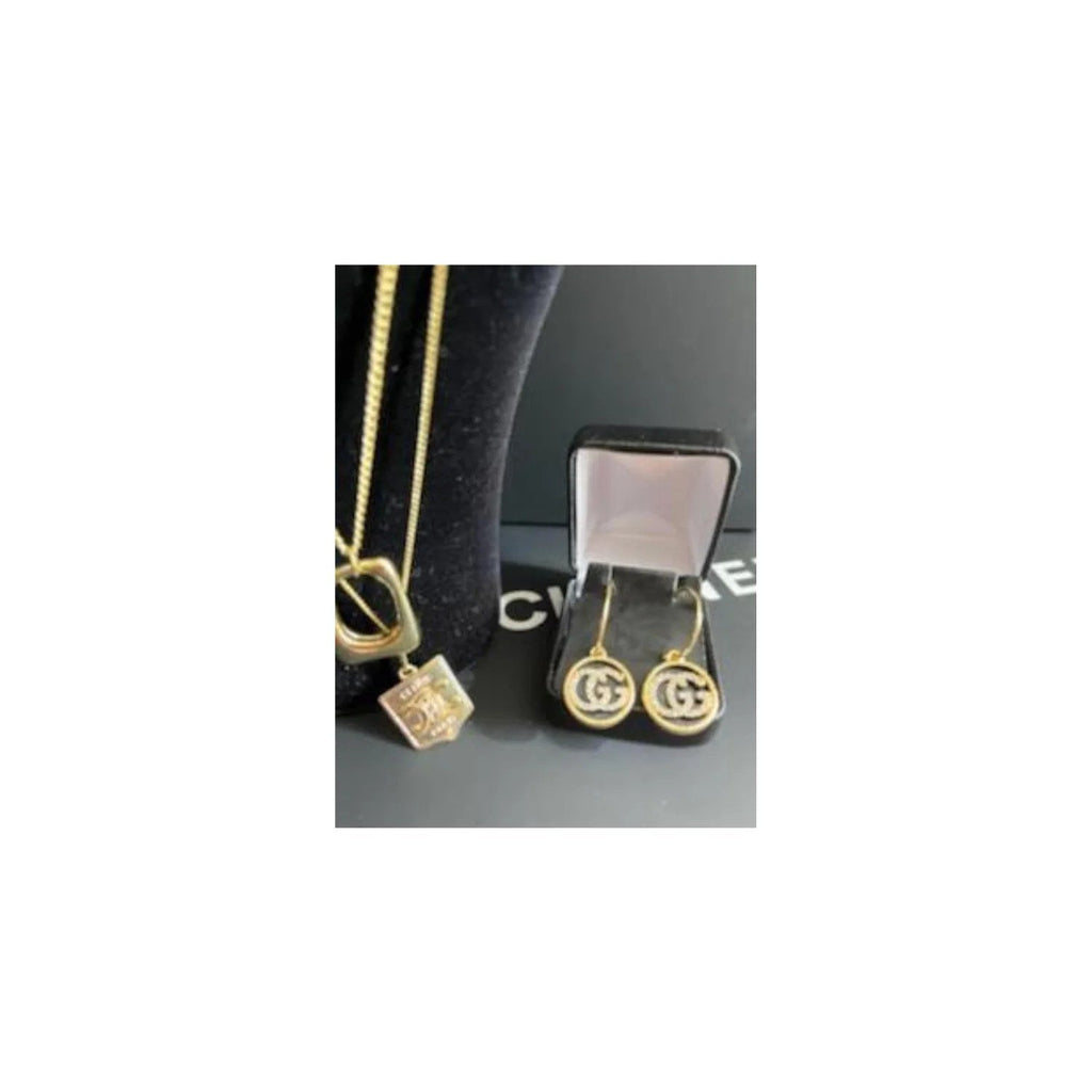 Gold GG Pendant Earrings