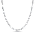Elegant Sterling Silver Figaro Chain