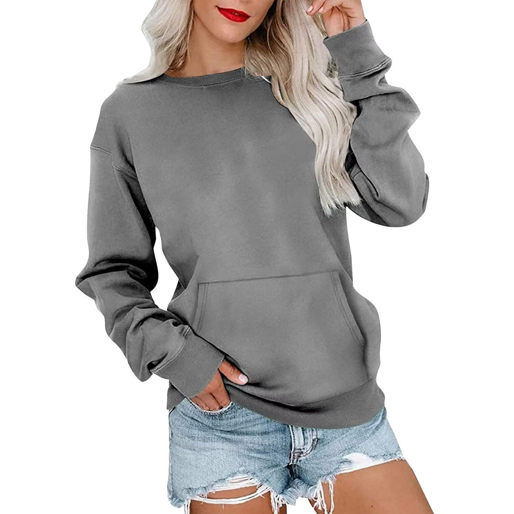 YUTANRAL Women's Comfy Halloween Sweatshirt Aa-GrayXL