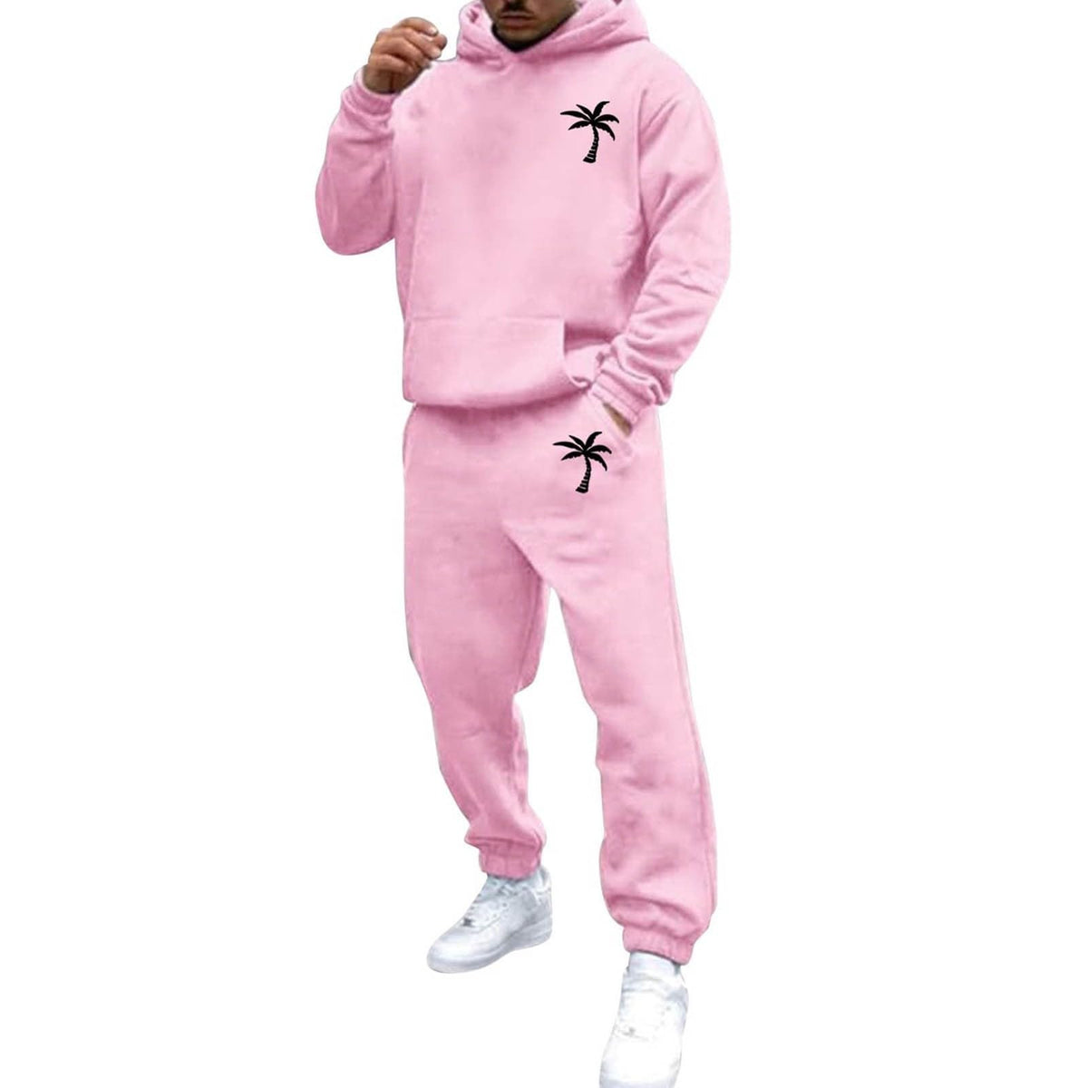 Men's Green Track Sweatsuit Set